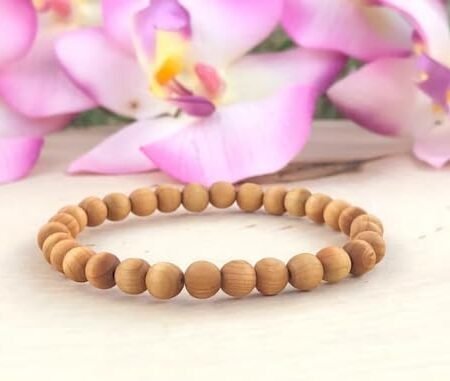 Chandan Ka Bracelet рд╕реЮреЗрдж рдЪрдиреНрджрди рдмреНрд░рд╛рд╕рд▓реЗрдЯ White Chandn Braslet Natural Safed Chandan Bracelet Original Certified Sandalwood Braslet For Men Elastic Band