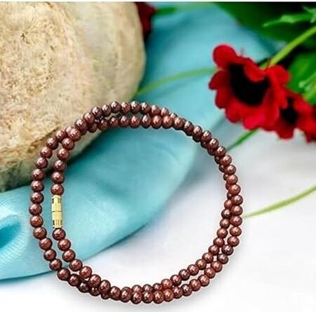 Lal Chandan Kattai Malai | Red Sandalwood Kattai Mala | Sandalwood Mala | Chandan Kattai Malai | Kattai Mala for Wrist & Neck