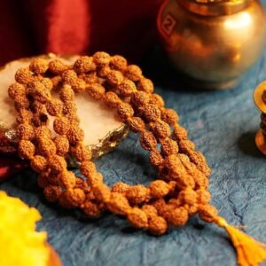 5 Mukhi Rudraksha Mala for Japa | 10Mm Rudraksha Japa Mala for Men and Women | Educating People About Rudraksha for Over 20 Years, Brown