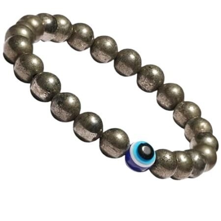 Divine Anandam® Dhan Yog Astrology Bracelet | Pyrite, Citrine & Aventurine Beads | Wealth, Prosperity & Good Luck | Unisex Healing Bracelet